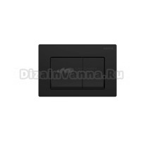 Кнопка смыва для унитаза AQUATEK Small TDI-0000007 АБС-пластик, цвет матовый черный