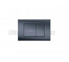 Кнопка смыва для унитаза AQUATEK KDI-0000033 пластик, цвет оружейная сталь