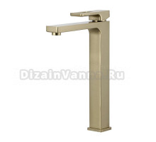 Смеситель для раковины Gappo G17-3 G1017-32 золотой сатин