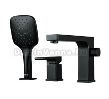 Смеситель на борт ванны Gappo G17-6 G1117-6 черный