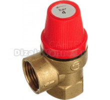Предохранительный клапан TeRma 34014 1/2" ВРx1/2" ВР, 4 бар