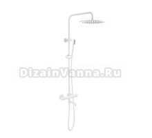 Душевая стойка Timo Saona SX-2380/16 с термостатом, матовая белая