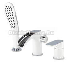 Смеситель на борт ванны Gappo G48 G1148-8 белый, хром