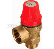 Предохранительный клапан TeRma 34005 1/2" ВРx1/2" НР, 4 бар