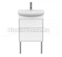 Тумба под умывальник Клермонт Н 55-02 Белый глянцевый (1)