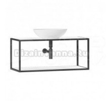 Тумба под умывальник Аляска НП 100 Белый глянцевый (1)