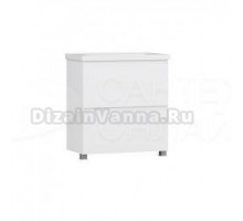 Тумба под умывальник Киото Н 80-02 Белый глянцевый (1)
