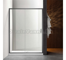 Душевая дверь в нишу AQUATEK AQ ARI RA 12020GM 120х200 см, профиль оружейная сталь, стекло прозрачное