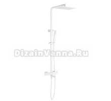 Душевая стойка Timo Tetra-Thermo SX-0169/16 с термостатом, матовая белая