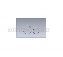 Кнопка смыва для унитаза AQUATEK KDI-0000036 нержавеющая сталь, цвет сталь