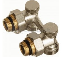 Узел нижнего подключения TeRma 33978 угловой, вентильный, 3/4"х1/2"