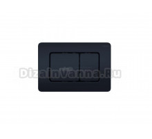 Кнопка смыва для унитаза AQUATEK KDI-0000040 пластик, цвет матовый черный