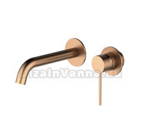 Смеситель для раковины Timo Saona 2372/19SM С ВНУТРЕННЕЙ ЧАСТЬЮ, розовое золото