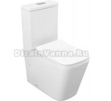 Унитаз-компакт напольный Logan L2С NEW/L2T NEW с микролифтом, глянцевый белый