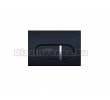 Кнопка смыва для унитаза AQUATEK KDI-0000045 АБС-пластик, цвет матовый черный