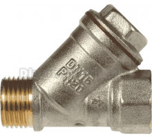Сетчатый фильтр TeRma 33879 1/2" ВРx1/2" НР, косой, латунь, 800 мкм