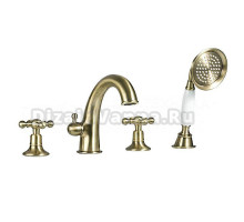 Смеситель на борт ванны Gappo G1189-4 бронза