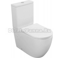 Унитаз-компакт напольный Logan L1C бачок L1T/L6T, с микролифтом, глянцевый белый