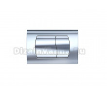 Кнопка смыва для унитаза AQUATEK KDI-0000047 АБС-пластик, цвет глянцевый хром