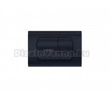 Кнопка смыва для унитаза AQUATEK KDI-0000049 АБС-пластик, цвет матовый черный