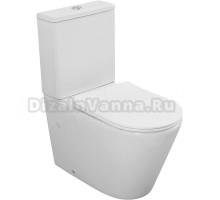 Унитаз-компакт напольный Logan L6C бачок L1T/L6T, с микролифтом, глянцевый белый