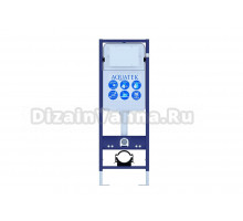 Инсталляция для унитаза AQUATEK Standart 37 INS-0000017 крепление к полу и стене, с регулировкой по высоте, с шумоизоляцией