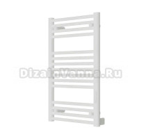 Полотенцесушитель электрический Rifar D-Line DL-080-50-W 80x50 см, подключение справа, слева, глянцевый белый, лесенка, из стали