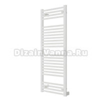 Полотенцесушитель электрический Rifar D-Line DL-120-50-W 125x50 см, подключение справа, слева, глянцевый белый, лесенка, из стали