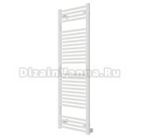 Полотенцесушитель электрический Rifar D-Line DL-150-50-W 150x50 см, подключение справа, слева, глянцевый белый, лесенка, из стали