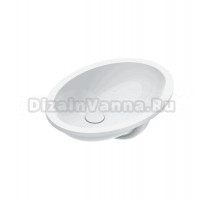 Раковина встраиваемая снизу Catalano Italy 0727570001 57х42 глянцевая белая, овальная