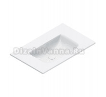 Раковина подвесная Catalano Italy 0720810001 80х50 глянцевая белая, прямоугольная