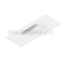 Раковина подвесная Catalano Sfera 0521260001 125х50 глянцевая белая, прямоугольная, со столешницей