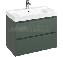 Тумба с раковиной Roca Ona 80 зеленая матовая