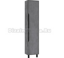 Шкаф-пенал для ванной Домино Loft 40 метрополитен грей