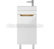 Тумба с раковиной Айсберг Мечта 40 напольная, дуб сонома, белая, раковина Енисей