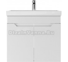 Тумба с раковиной Домино Optima 60 подвесная, белая, раковина Classica