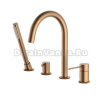 Смеситель на борт ванны Timo Saona 2320/19Y розовое золото