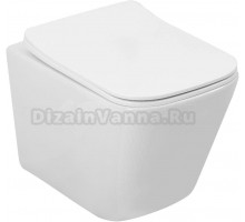 Унитаз подвесной Logan L2 W NEW 342541 Short Tornado безободковый, с микролифтом