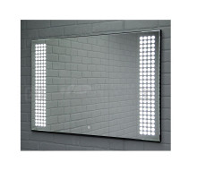 Зеркало Sansa Cosmo 100x70 black alum с подсветкой