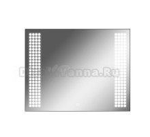 Зеркало Sansa Cosmo 90x70 black alum с подсветкой