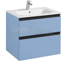 Тумба с раковиной Roca Domi 60 небесный синий матовый