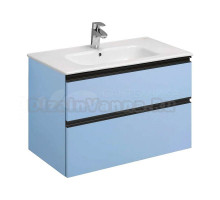 Тумба с раковиной Roca Domi 80 небесный синий матовый