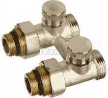 Узел нижнего подключения TeRma 33977 прямой, вентильный, 3/4"х1/2"