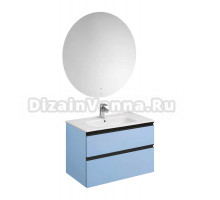 Мебель для ванной комнаты Roca Domi 80 небесный синий матовый
