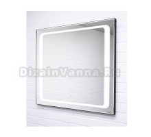 Зеркало Sansa Galaxy 90x70 black alum с подсветкой