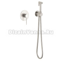 Гигиенический душ Timo Saona 2389/13SM со смесителем, С ВНУТРЕННЕЙ ЧАСТЬЮ, никель