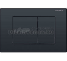 Кнопка смыва для унитаза CHARUS Minimalista FP.310.DW.01 пластик, цвет матовый черный