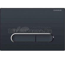 Кнопка смыва для унитаза CHARUS Magnus FP.340.DW.01 пластик, цвет матовый черный