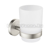Стакан для ванной Timo Saona 13031/13 настенный, никель, стеклянный