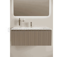 Тумба под раковину в ванную подвесная Sancos Code 990х453х400, c одним ящиком, цвет серо-бежевый, CD100GB